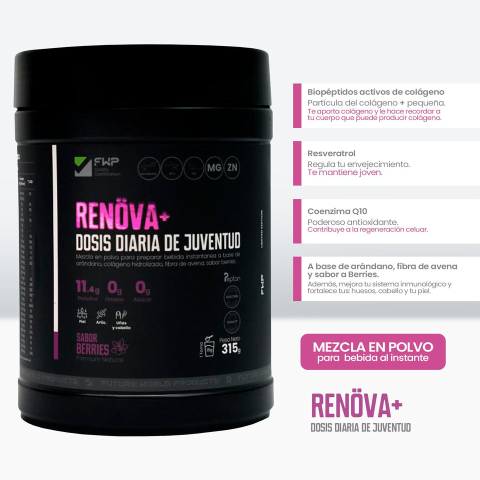 COLÁGENO RENOVA PLUS + RESVERATROL